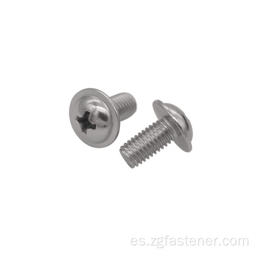 Tornillo de acero inoxidable con collar